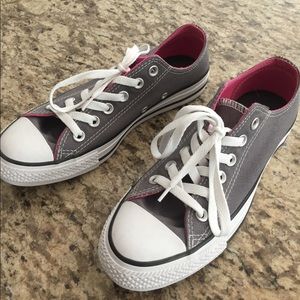 Pink and Gray Converse
